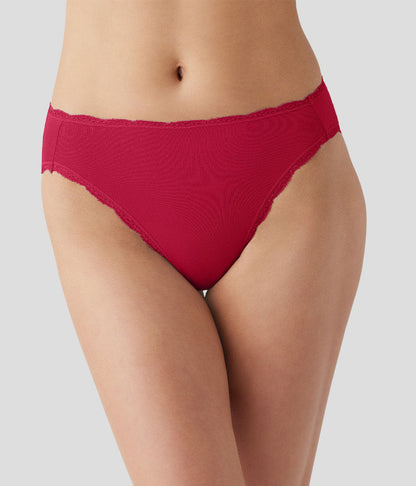 Inspired Eyelet Hi-Leg - Cerise | Wacoal Quality