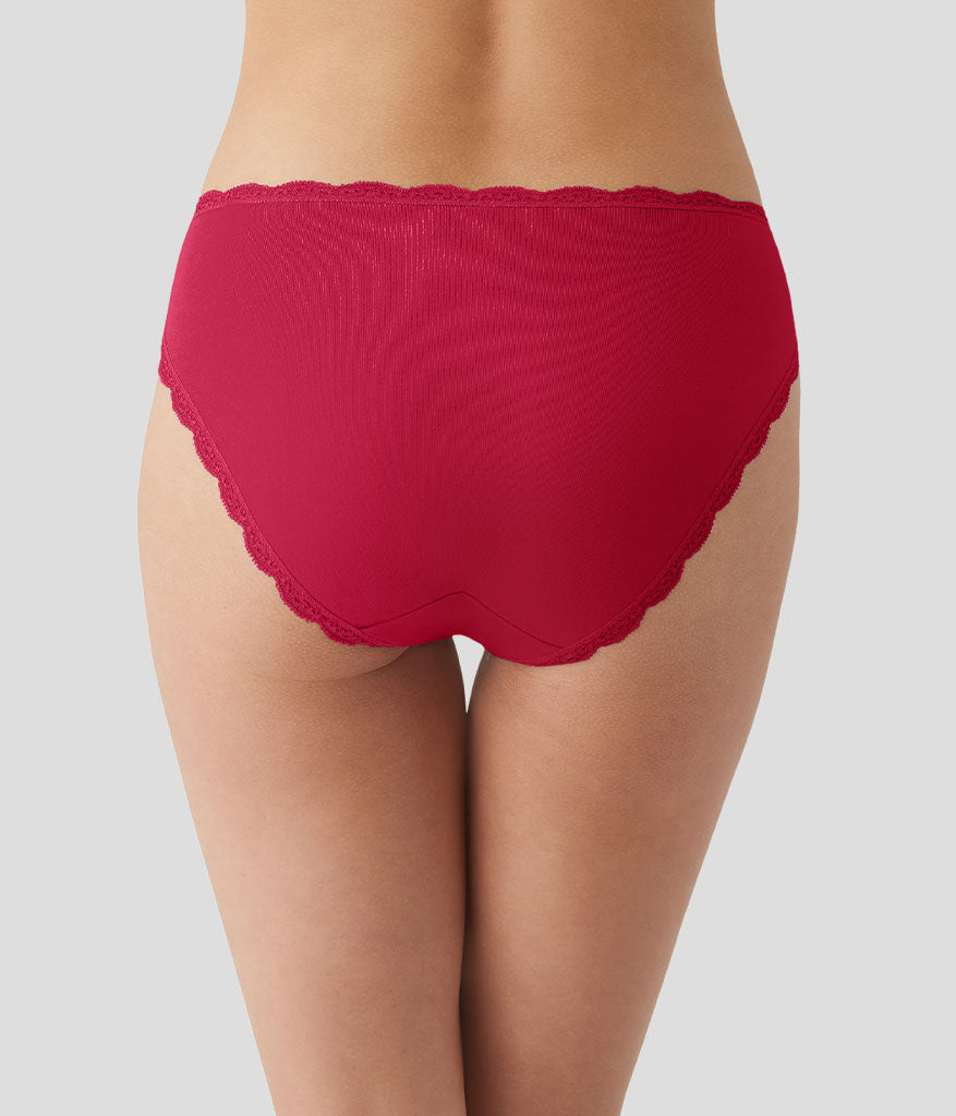 Inspired Eyelet Hi-Leg - Cerise | Wacoal Quality