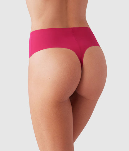 b.bare Hi-Waist Thong - Cerise | Wacoal Top Pick