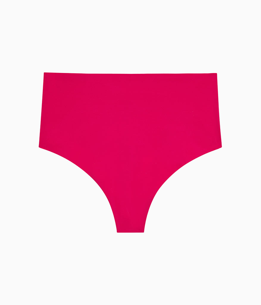 b.bare Hi-Waist Thong - Cerise | Wacoal Top Pick