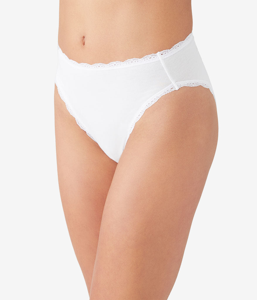 Inspired Eyelet Hi-Leg Panty Pack - White/White/Night | Wacoal Value