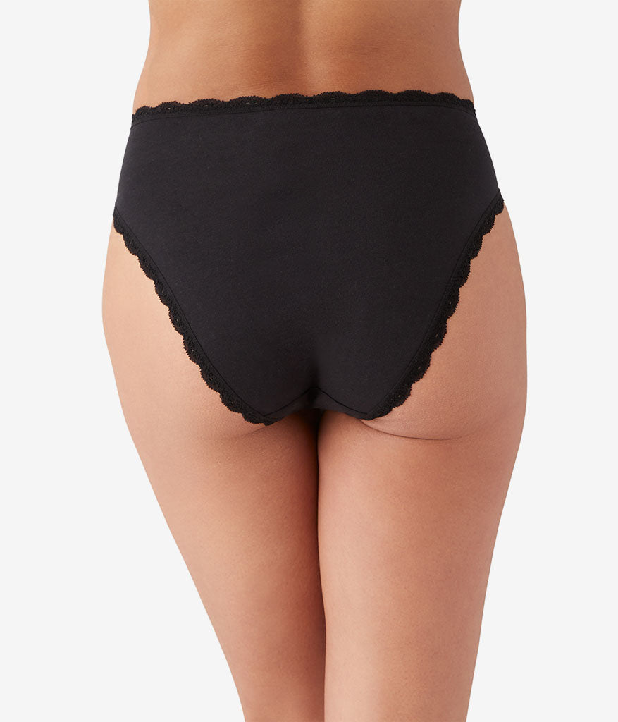 Inspired Eyelet Hi-Leg Panty Pack - White/White/Night | Wacoal Value
