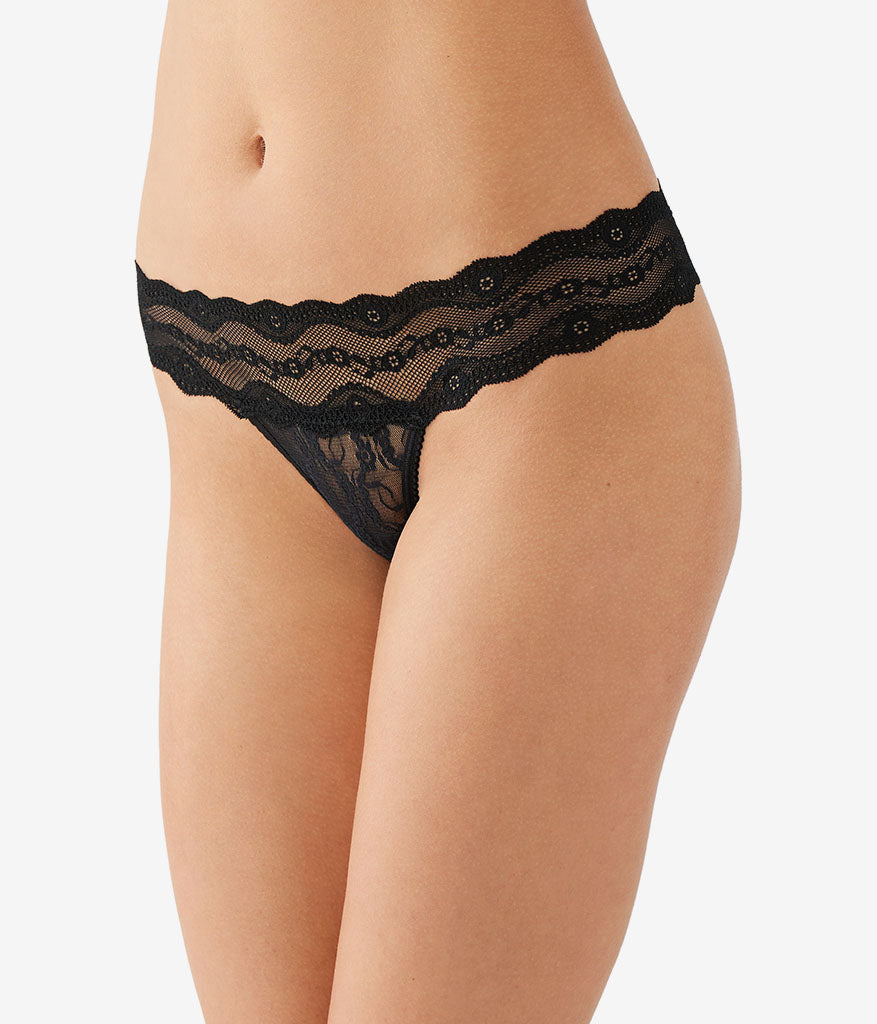 Lace Kiss Thong Panty Pack - White/Crimson Red/Night | Wacoal Great Value