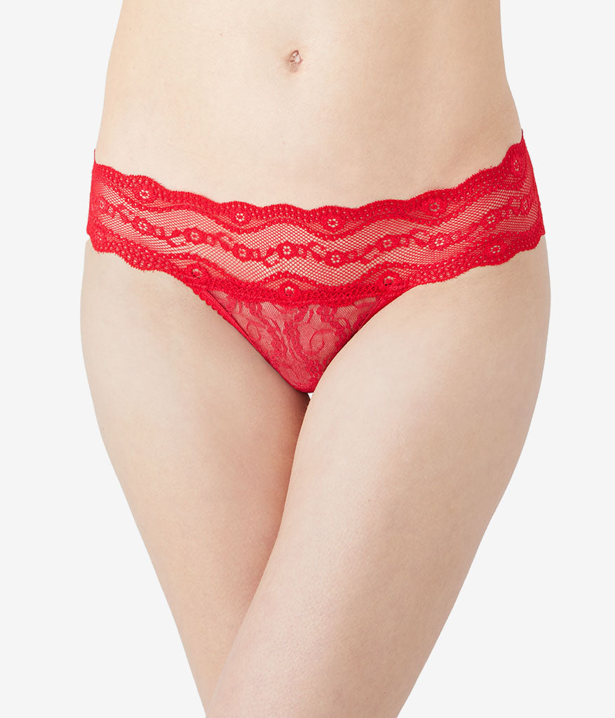 Lace Kiss Bikini Panty Pack - White/Crimson Red/Night | Wacoal Quality