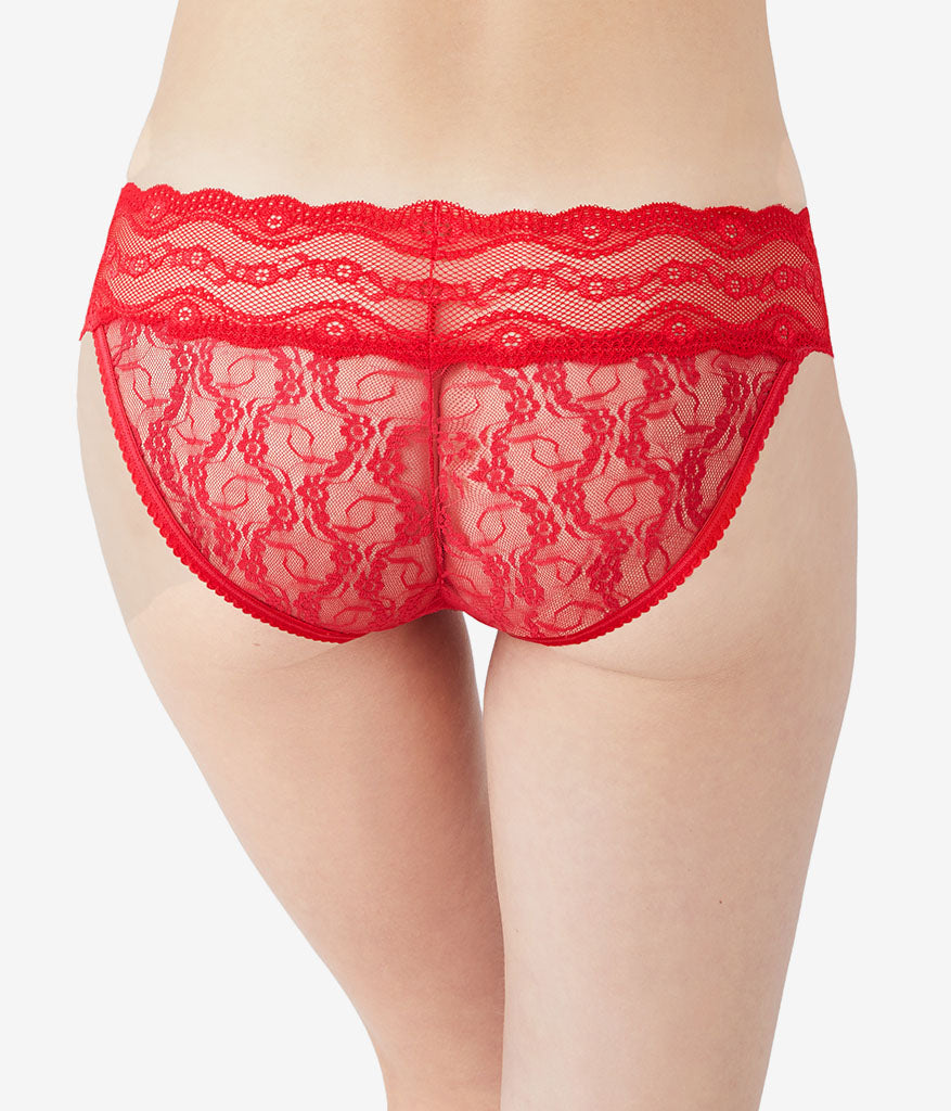 Lace Kiss Bikini Panty Pack - White/Crimson Red/Night | Wacoal Quality