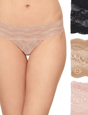 Lace Kiss Bikini Panty Pack - White/Crimson Red/Night | Wacoal Quality
