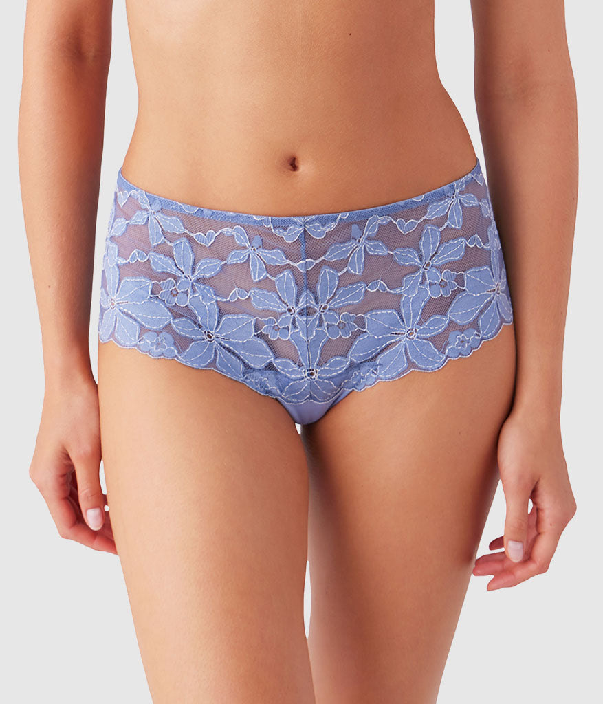 Feeling Famous Tanga - Country Blue/Bright White | Wacoal Top Pick
