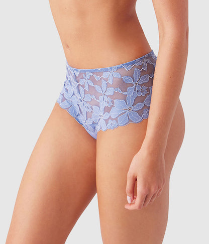 Feeling Famous Tanga - Country Blue/Bright White | Wacoal Top Pick
