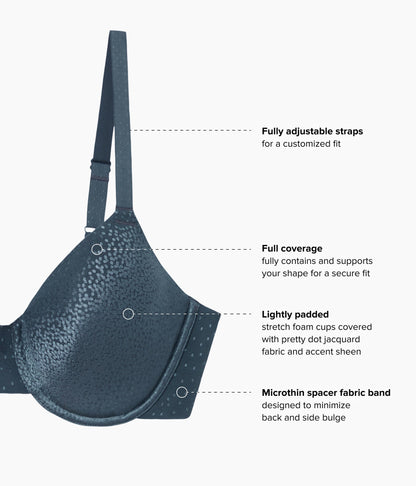 Back Appeal® T-Shirt Bra - Dark Slate | Wacoal Smart Buy