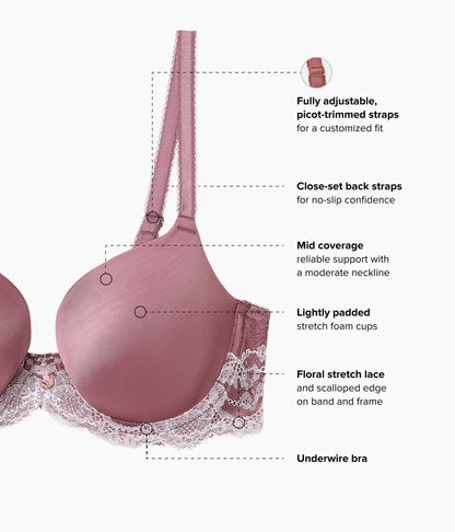 Modern Affair T-Shirt Bra - Rose Brown/Cradle Pink | Wacoal Smart Buy